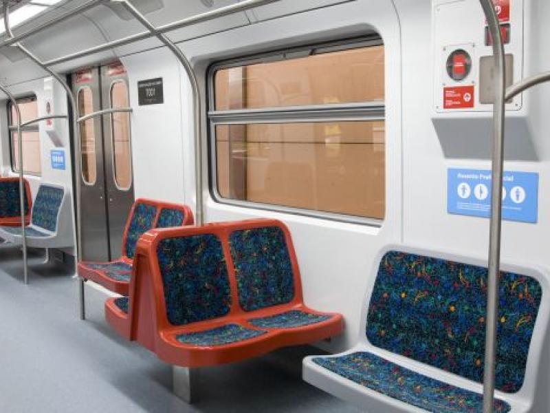 Fenêtre polycarbonate pour voitures du Métro de Sao Paulo.