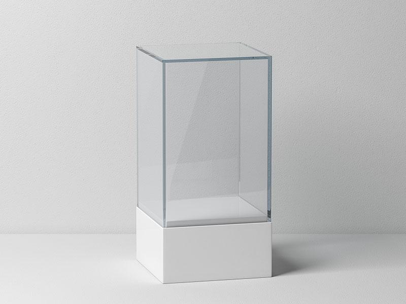 Methacrylate display case.