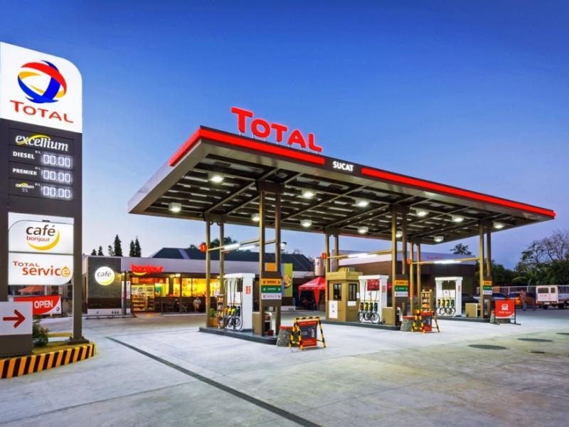 New international image for TOTAL service stations.